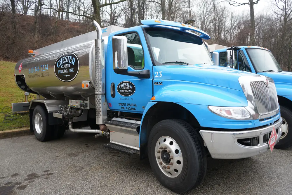 Heating oil delivery truck