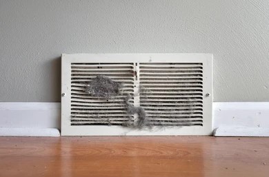 dusty furnace causing smell